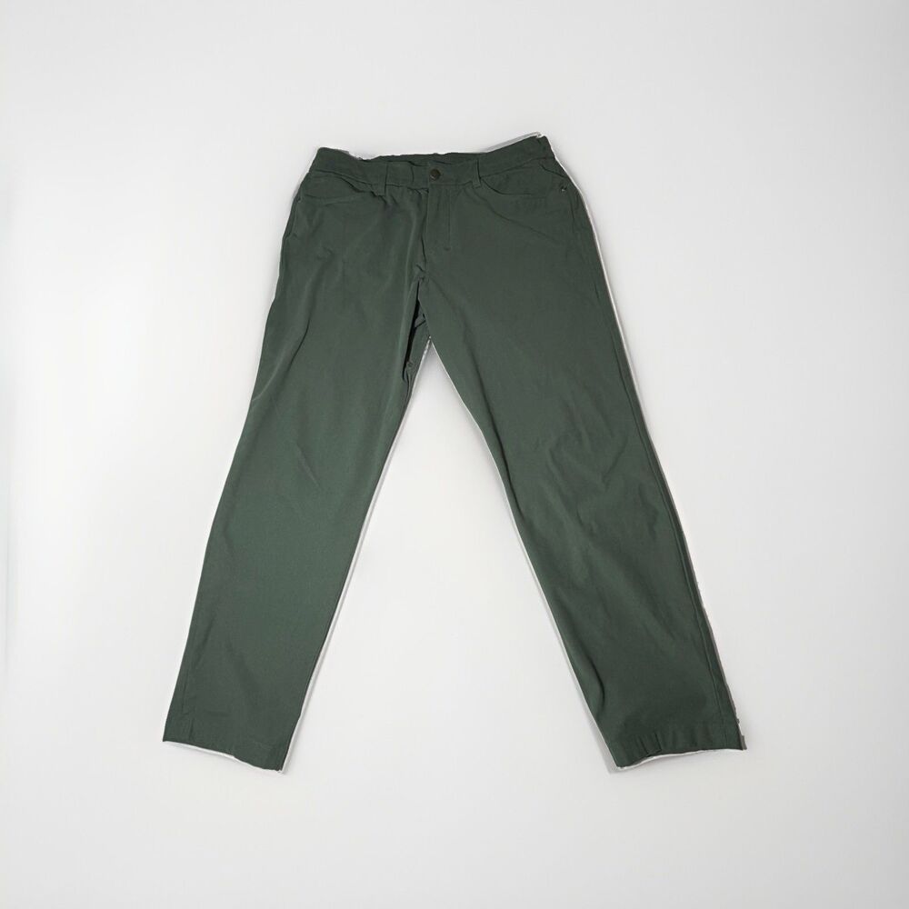Lululemon Men’s ABC 5 Pocket Pants Size 33 Olive Green Stretch